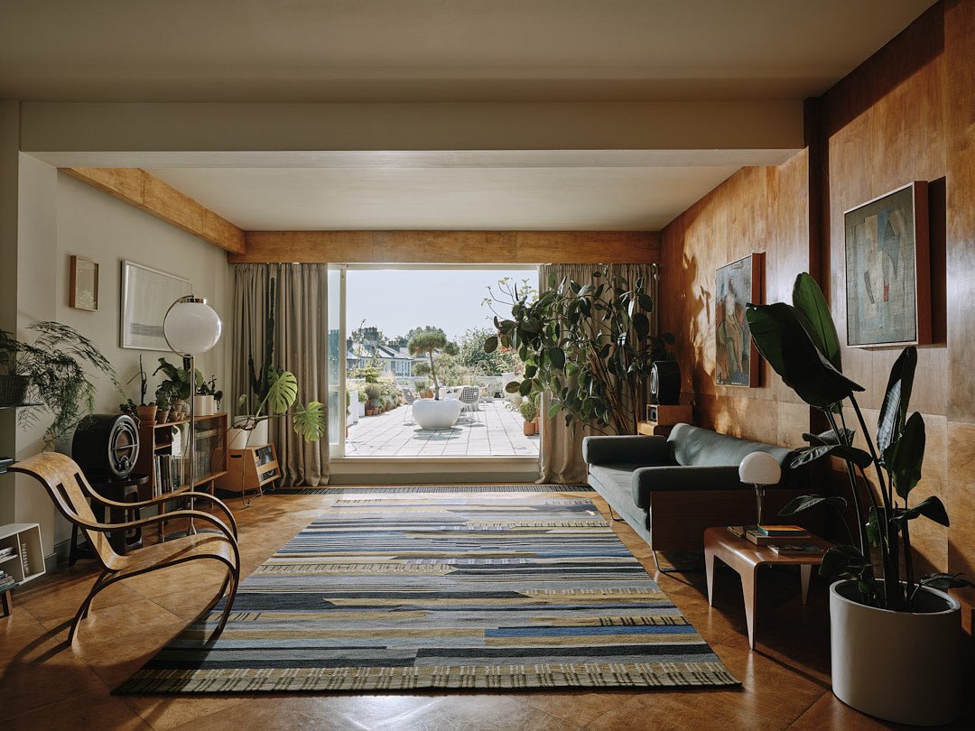 '1923' Gunta Stölzl - Bauhaus Kelim Teppich 360x215cm - Wild Heart Free Soul