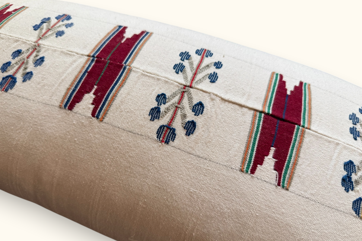 DERYA Embroidered Anatolian Cushion 65x30cm