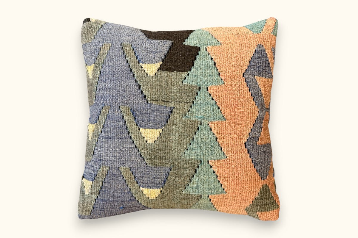 NAZAN Vintage Kelim Kissen 40x40cm