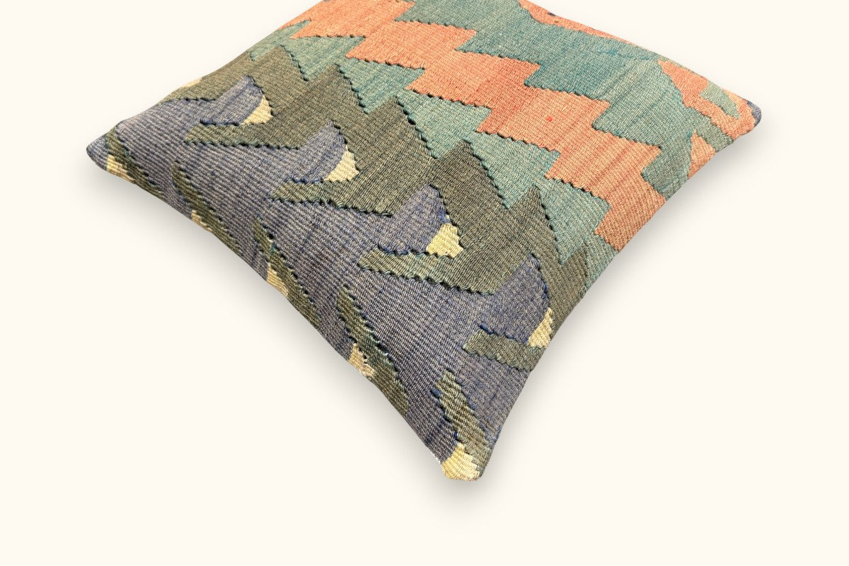 ARZU Vintage Kelim Kissen 40x40cm