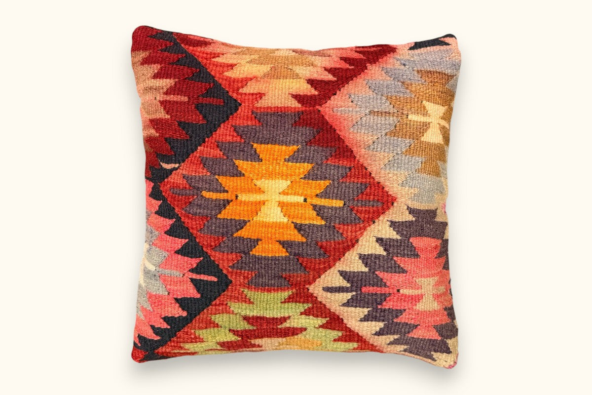 SEVDA Vintage Kelim Kissen 40x40cm
