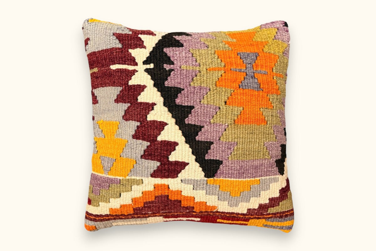 FIDAN Vintage Kelim Kissen 40x40cm