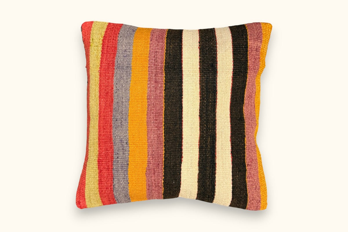 DERIN Vintage Kelim Kissen 40x40cm