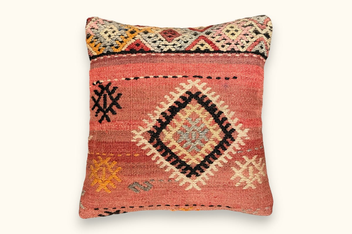 EYLUL Vintage Kelim Kissen 40x40cm