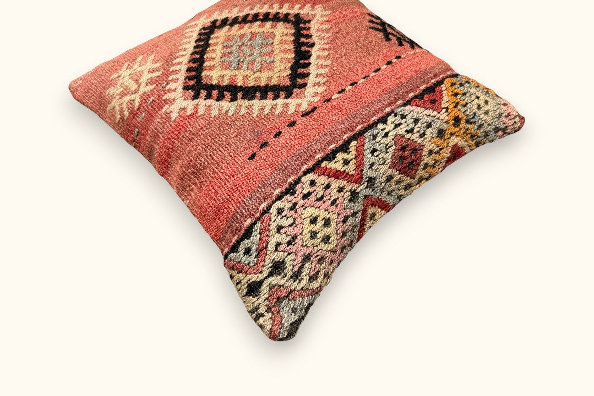 EYLUL Vintage Kelim Kissen 40x40cm