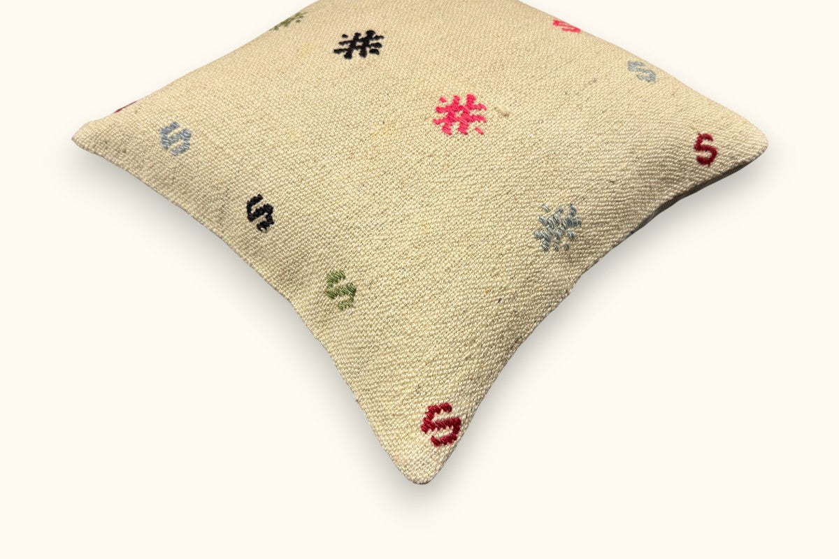 HALE Vintage Kelim Kissen 40x40cm