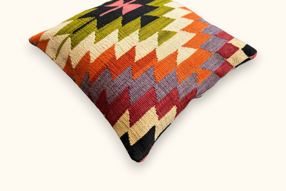 LARA Vintage Kelim Kissen 40x40cm