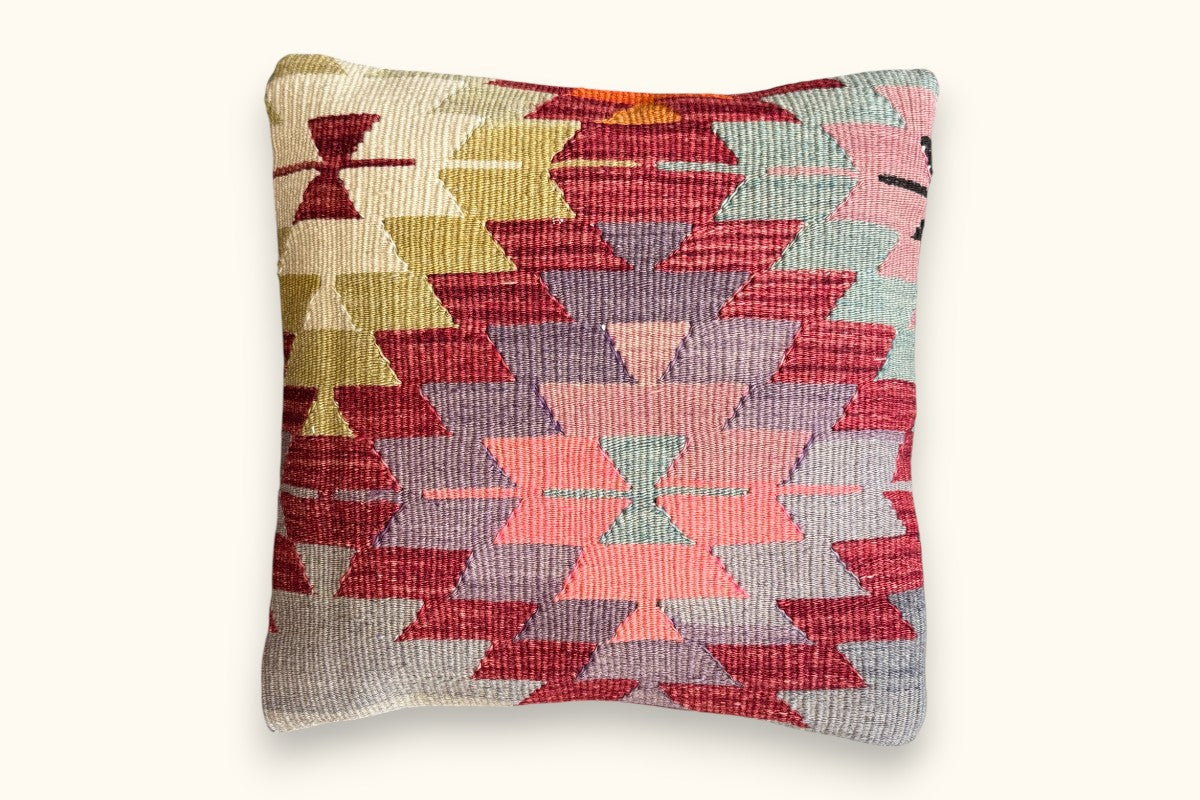 LEYLA Vintage Kelim Kissen 40x40cm