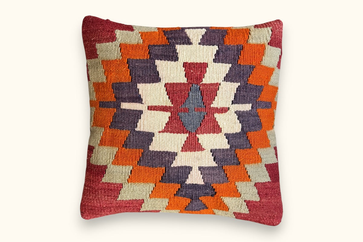 MIRA Vintage Kelim Kissen 40x40cm
