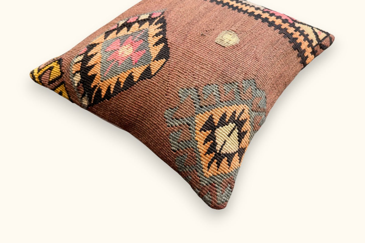 SUNA Vintage Kelim Kissen 40x40cm
