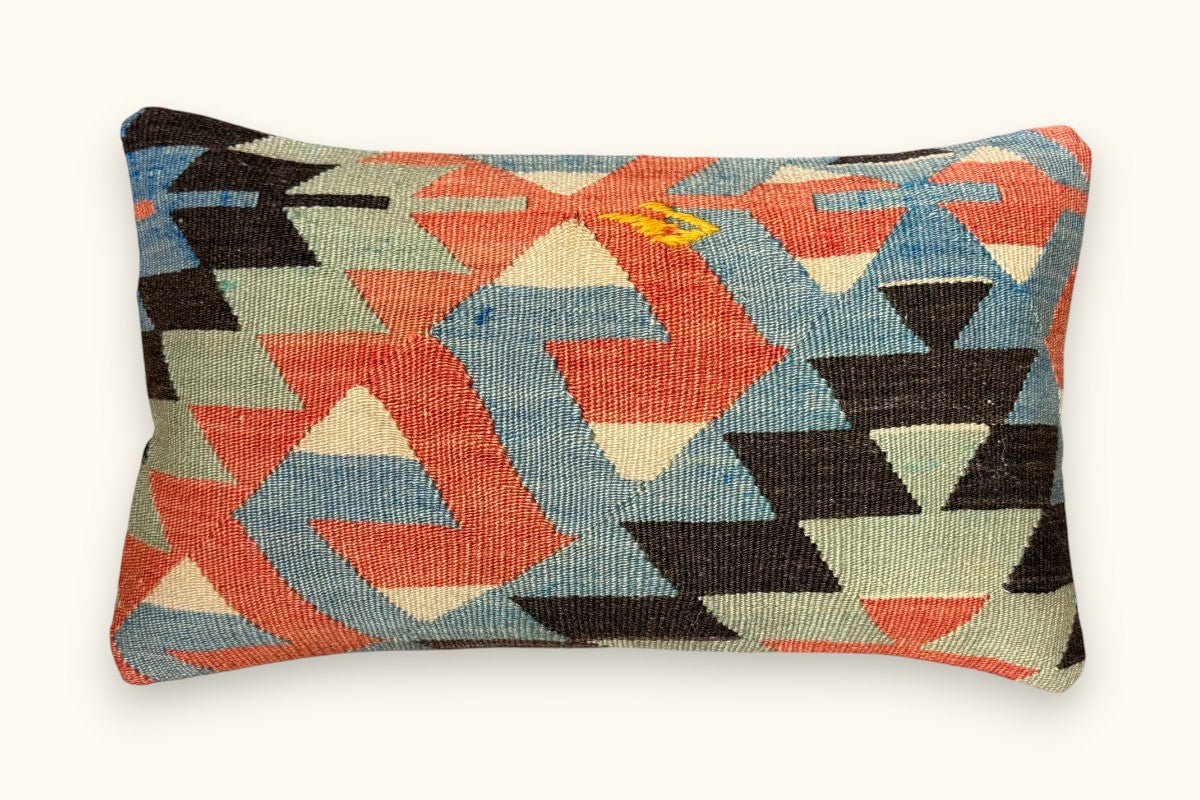 NAZLI Vintage Kelim Kissen 50x30cm