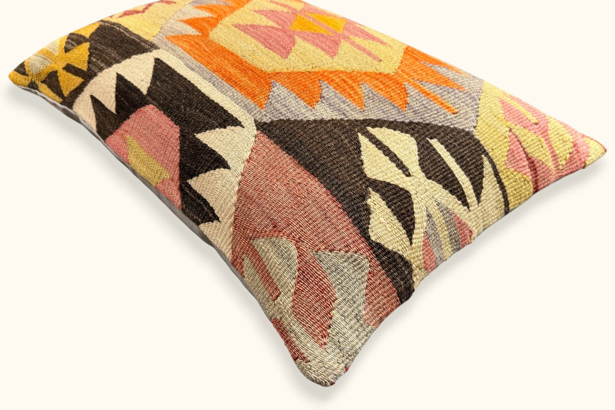 DERIN Vintage Kelim Kissen 60x40cm