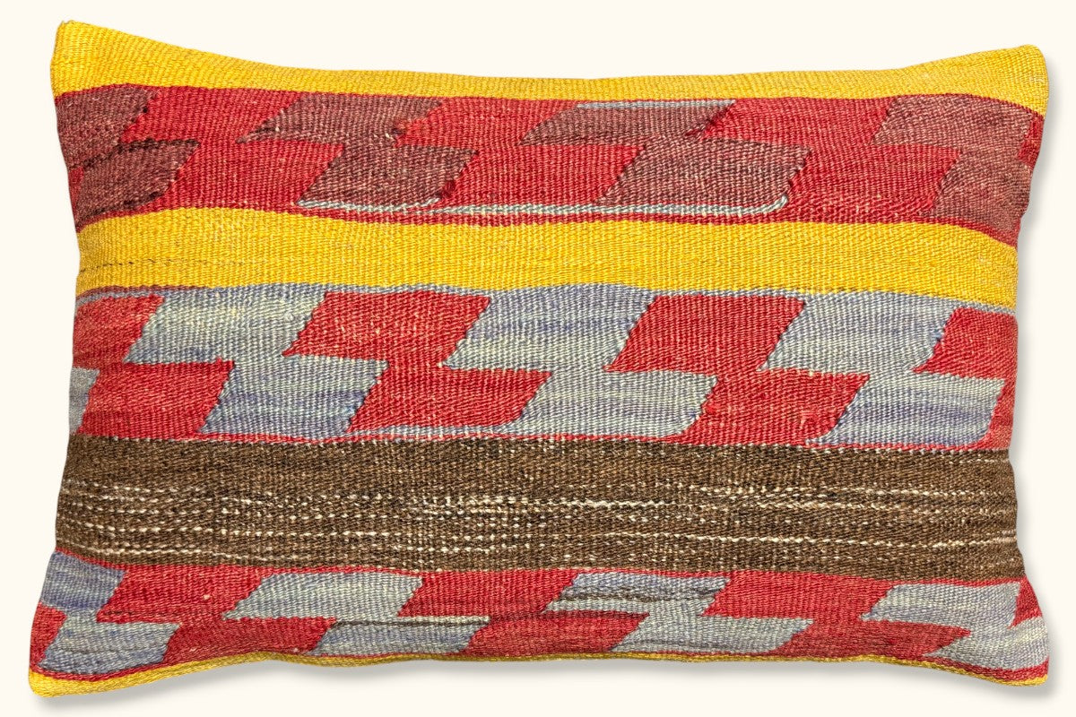 DILARA Vintage Kelim Kissen 60x40cm