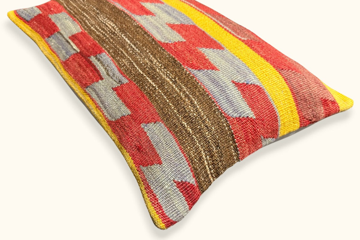 DILARA Vintage Kelim Kissen 60x40cm