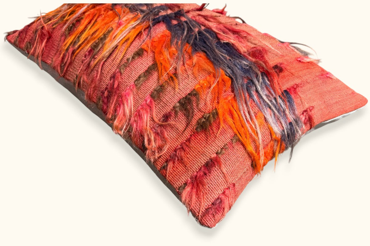 GAMZE Vintage Kelim Kissen 60x40cm