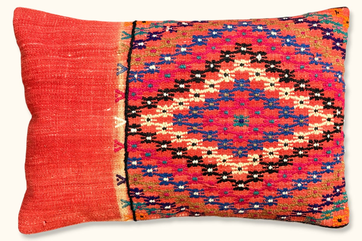 LARA Vintage Kelim Kissen 60x40cm