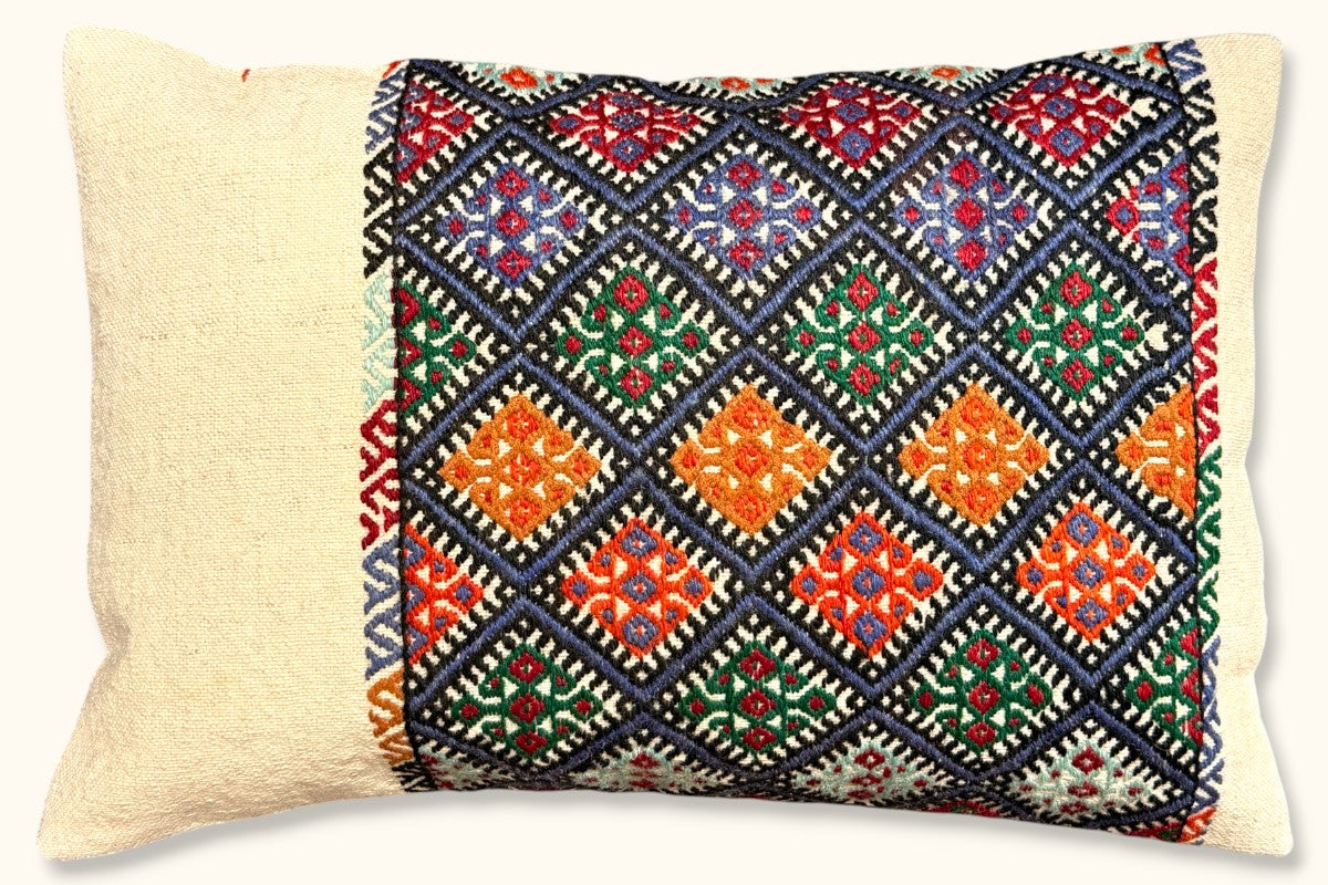 LINA Vintage Kelim Kissen 60x40cm