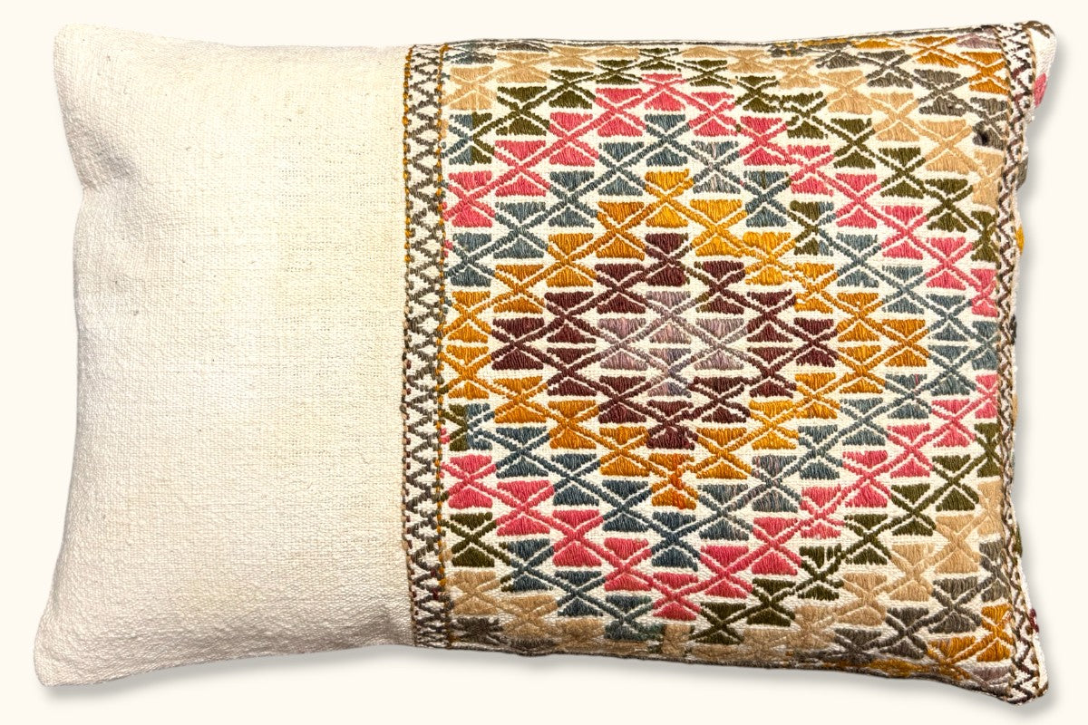 MELEK Vintage Kelim Kissen 60x40cm