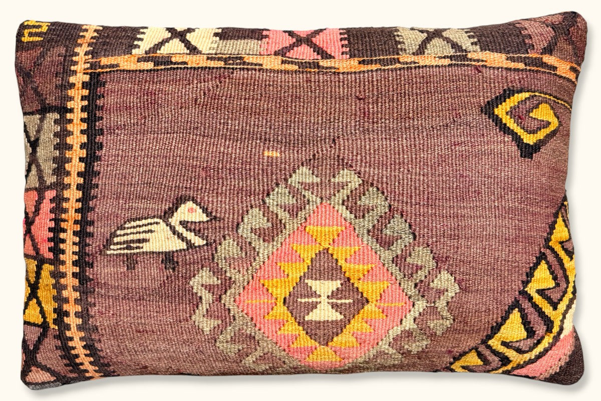 MINA Vintage Kelim Kissen 60x40cm