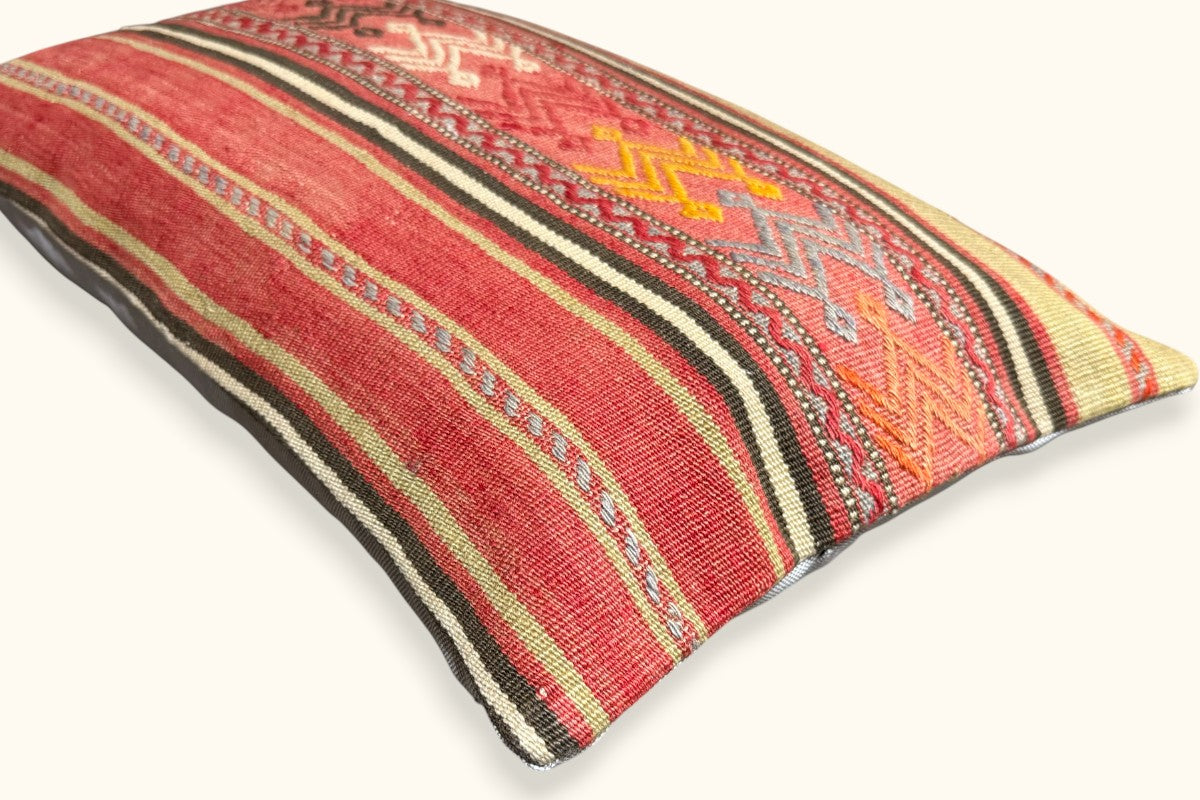 NAZLI Vintage Kelim Kissen 60x40cm