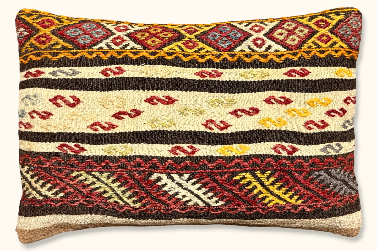 PERA Vintage Kelim Kissen 60x40cm