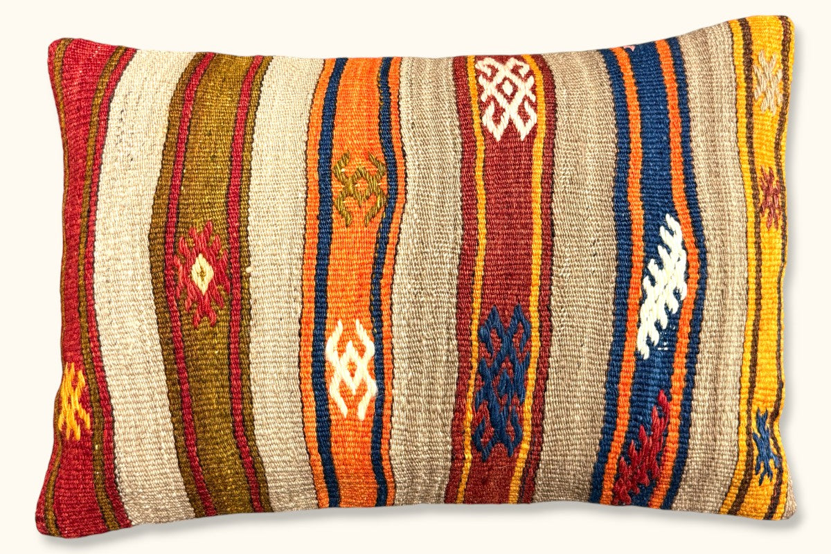 PINAR Vintage Kelim Kissen 60x40cm