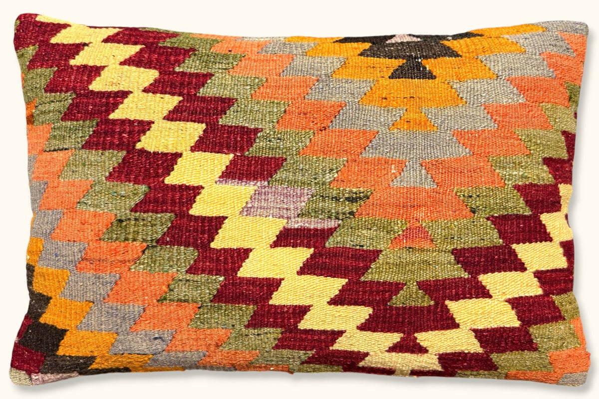 RUYA Vintage Kelim Kissen 60x40cm