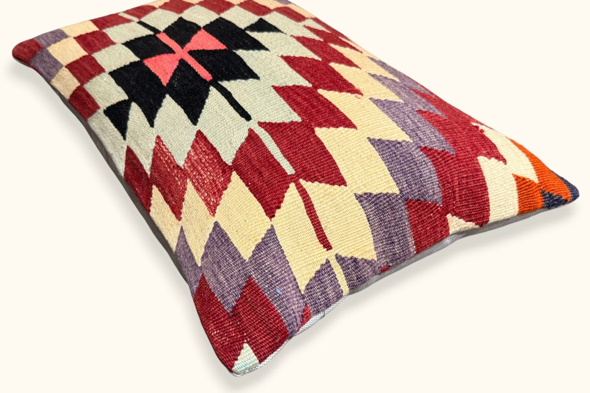 SELEN Vintage Kelim Kissen 60x40cm