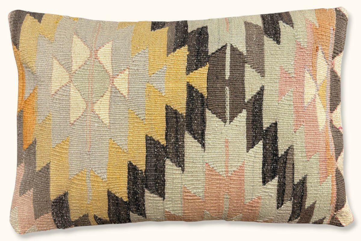 SIBEL Vintage Kelim Kissen 60x40cm