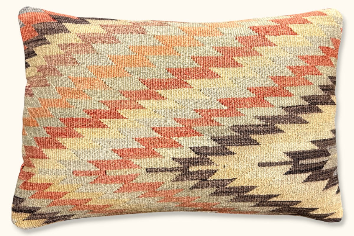 YELDA Vintage Kelim Kissen 60x40cm