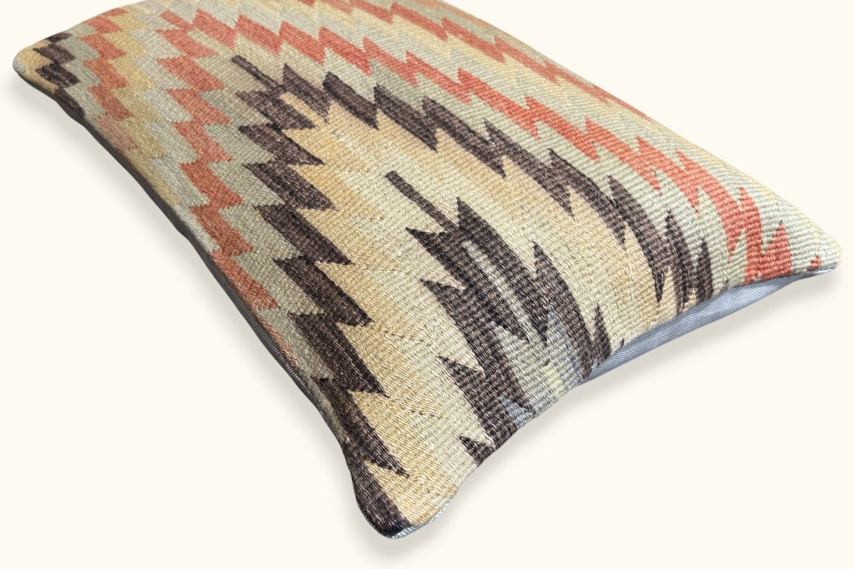 YELDA Vintage Kelim Kissen 60x40cm