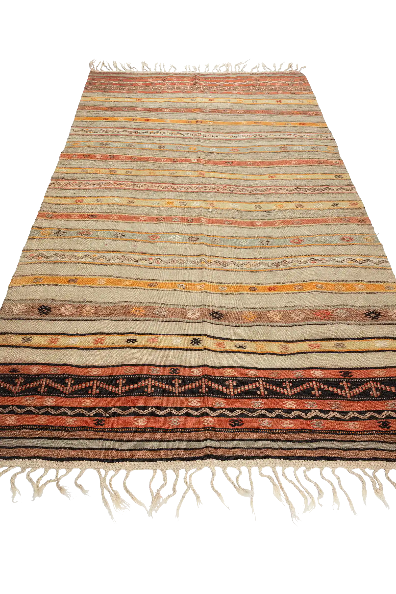 Perspektivische Ansicht – Kombination aus natürlichen Fasern und filigranen Motiven