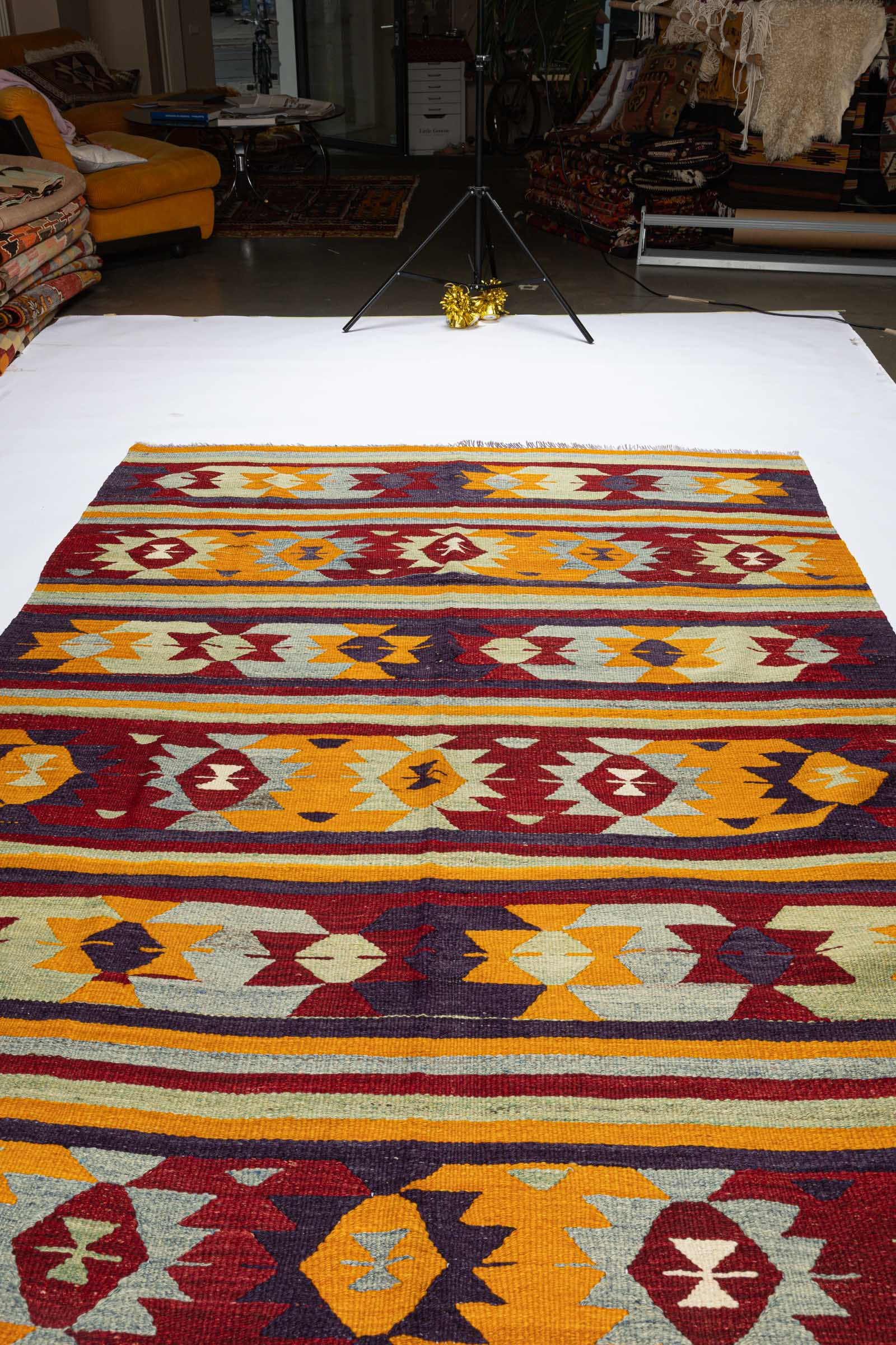 BURDUR Vintage Kilim 264x177cm