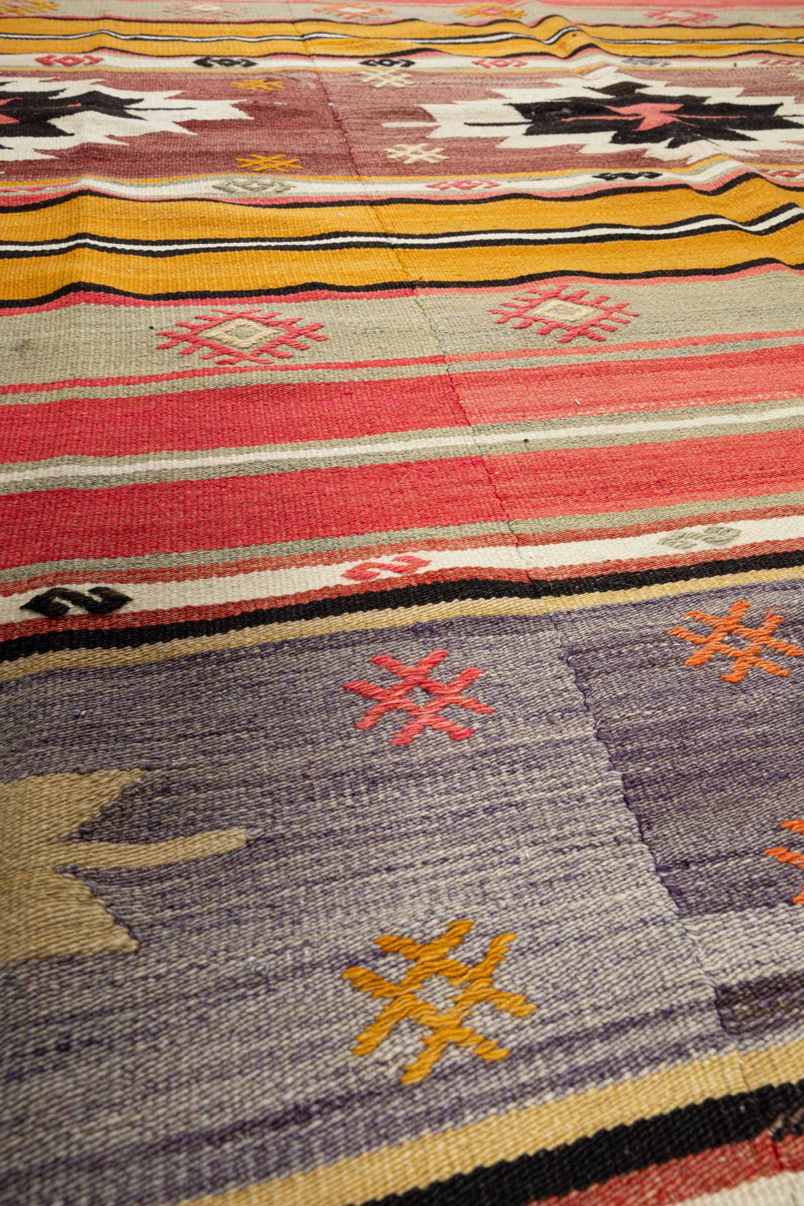 DENIZLI vintage kilim 295x188cm
