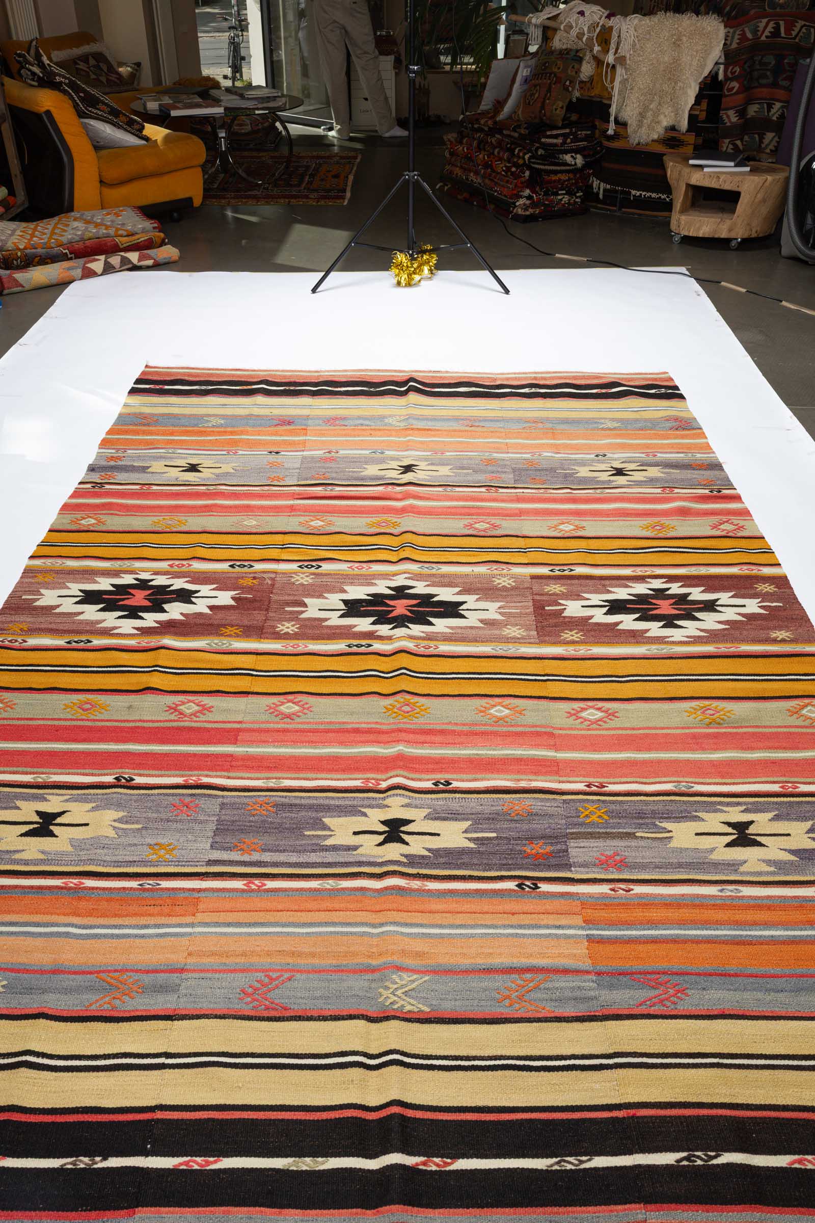 DENIZLI vintage kilim 295x188cm