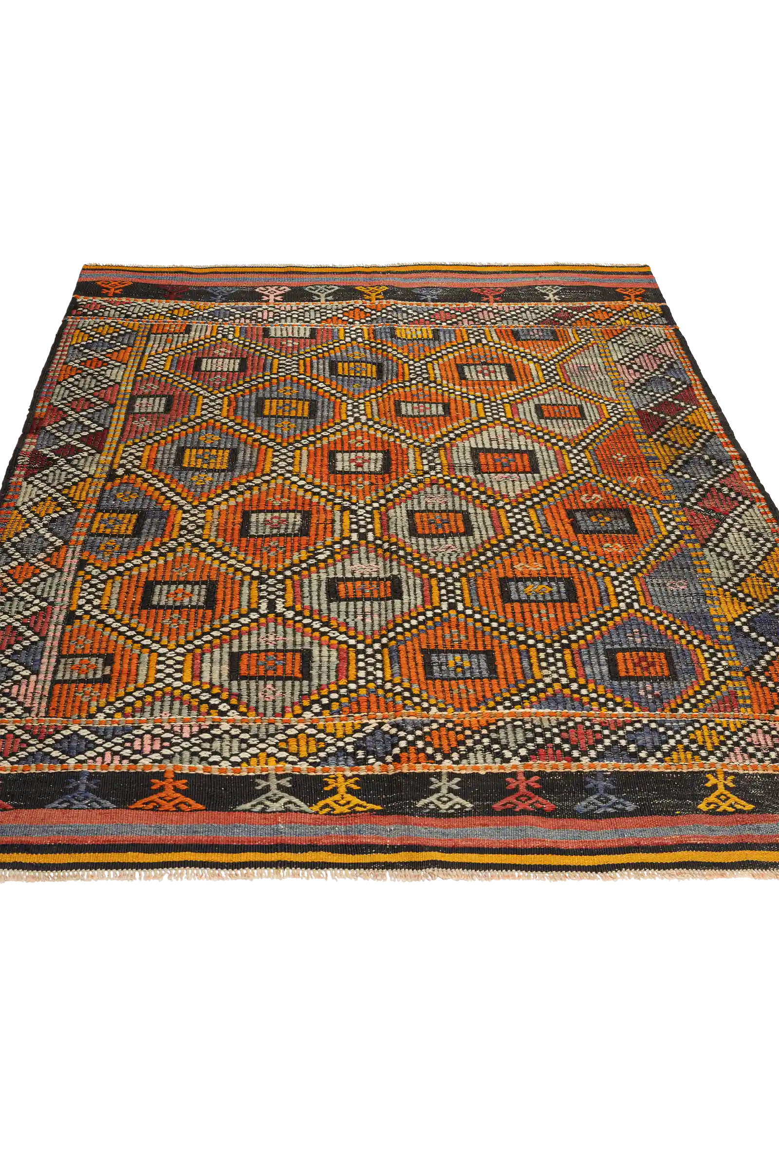 Perspektivische Ansicht – zentrale Raute wirkt räumlich betont durch Lichtverlauf und Farbintensität