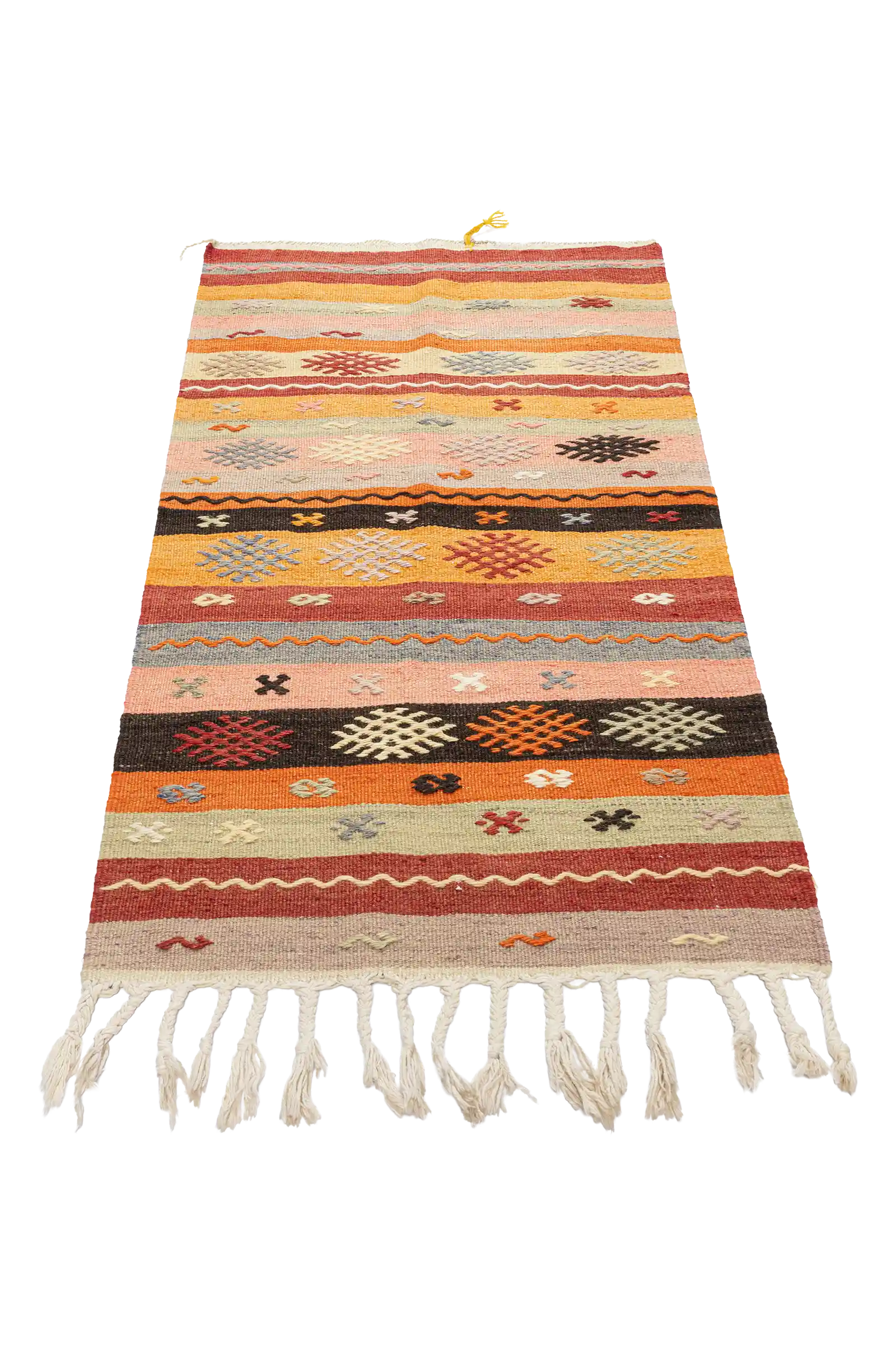 Perspektivische Ansicht – die horizontal verlaufenden Streifen rhythmisieren die Fläche und erzeugen ein lebendiges, aber ausbalanciertes Gesamtbild