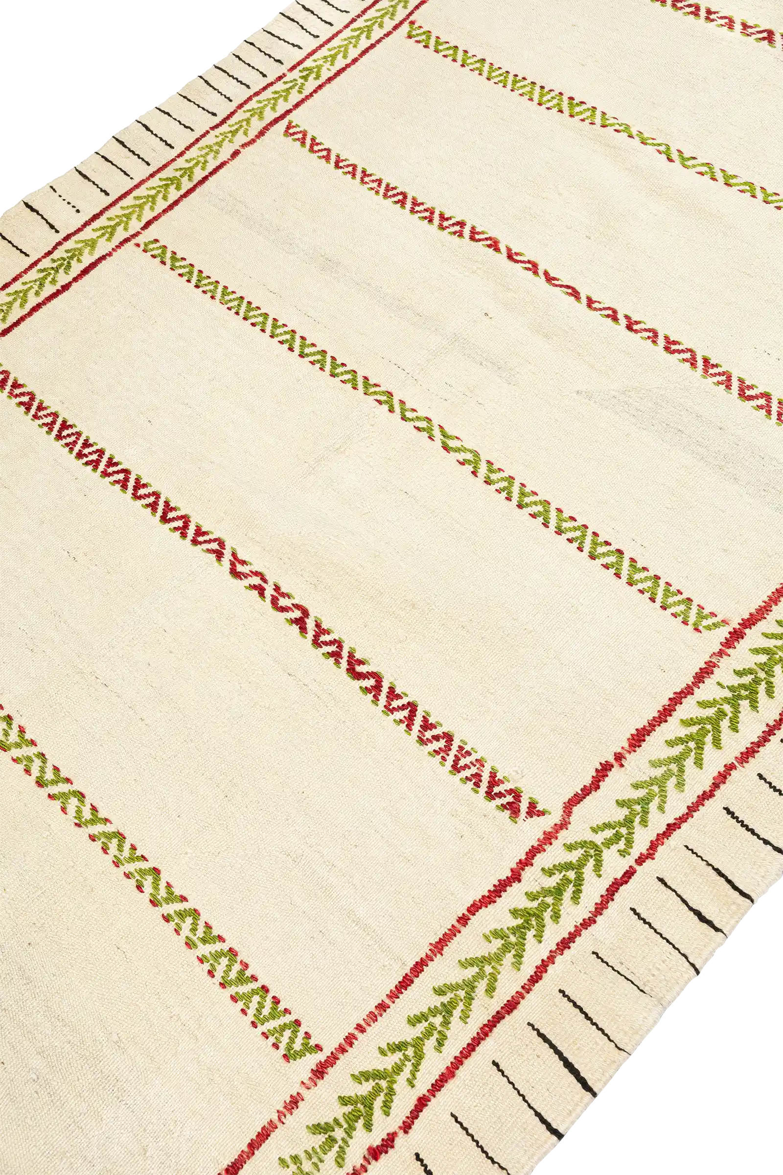 Schräge Seitenansicht – die klare Raumaufteilung durch farbige Linien und der helle Grundton erzeugen eine ruhige, ausgewogene Wirkung