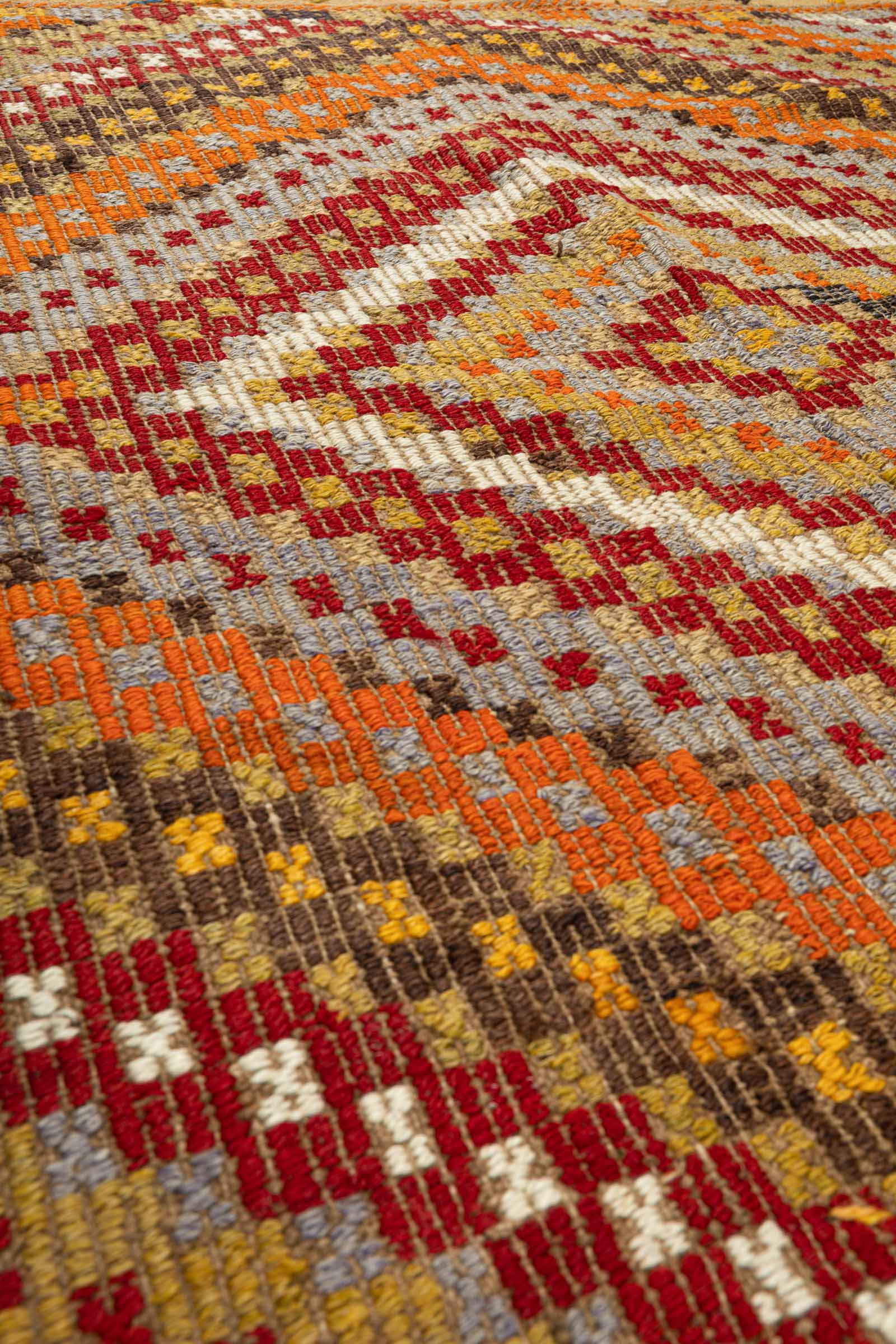 USAK Vintage Cicim Kelim 133x128cm