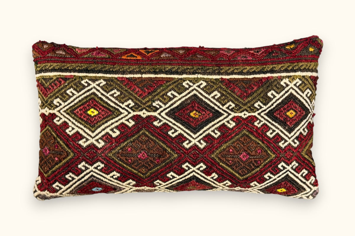 DERYA Vintage Kelim Kissen 50x30cm