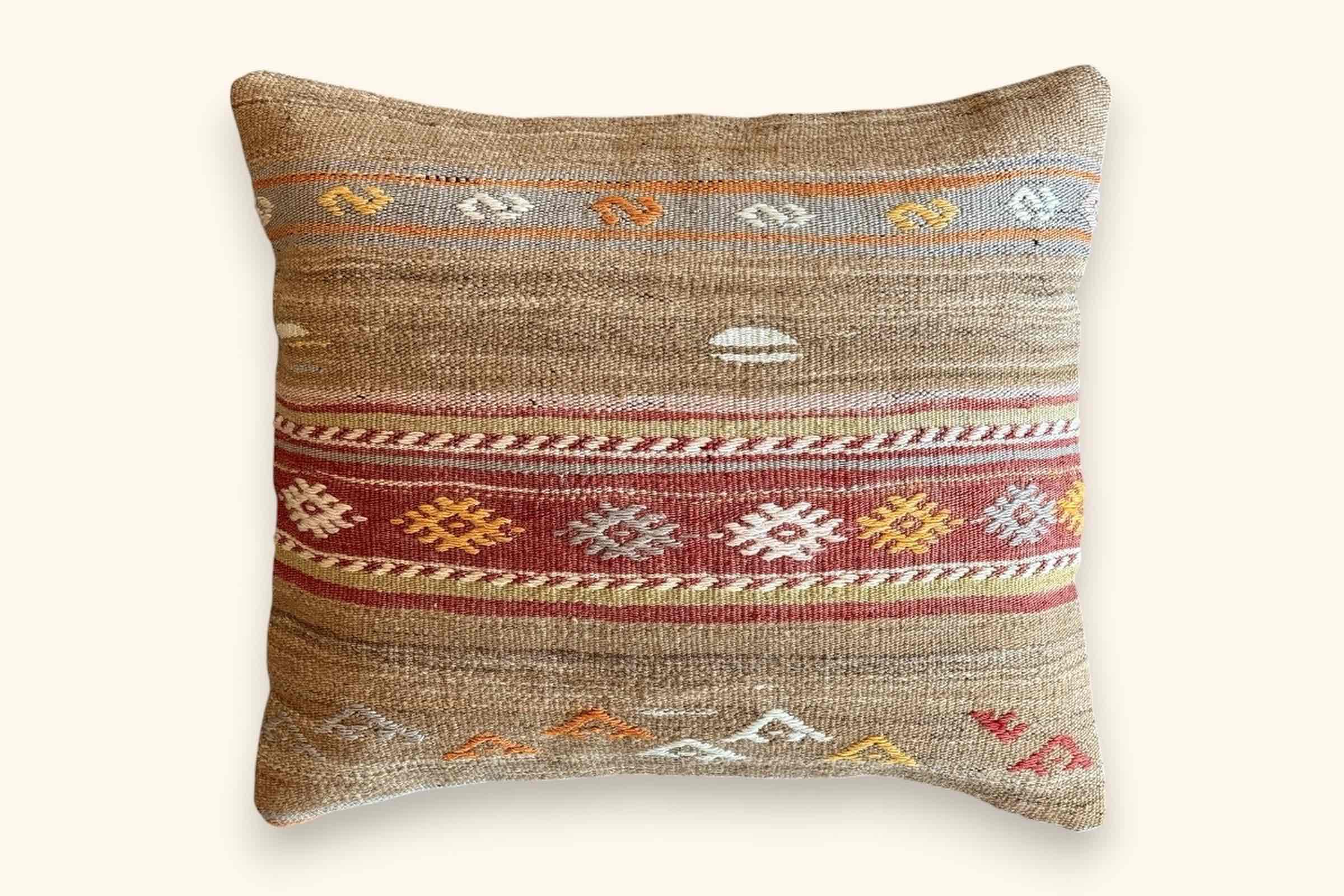 DEFNE vintage kilim cushion 50x50cm