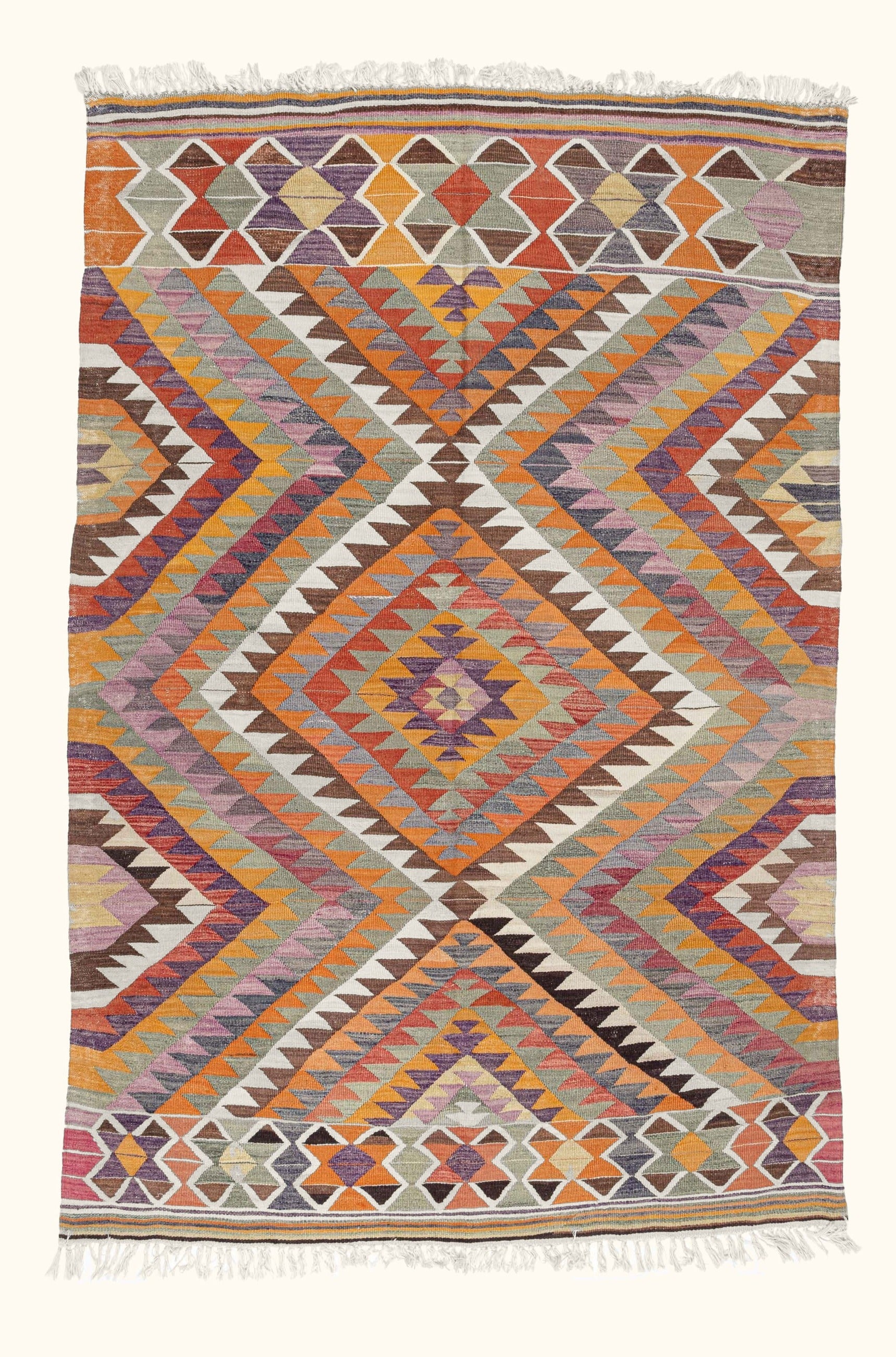 ACYIPAYAM Vintage Kelim Teppich 224cm x 143cm - Wild Heart Free Soul