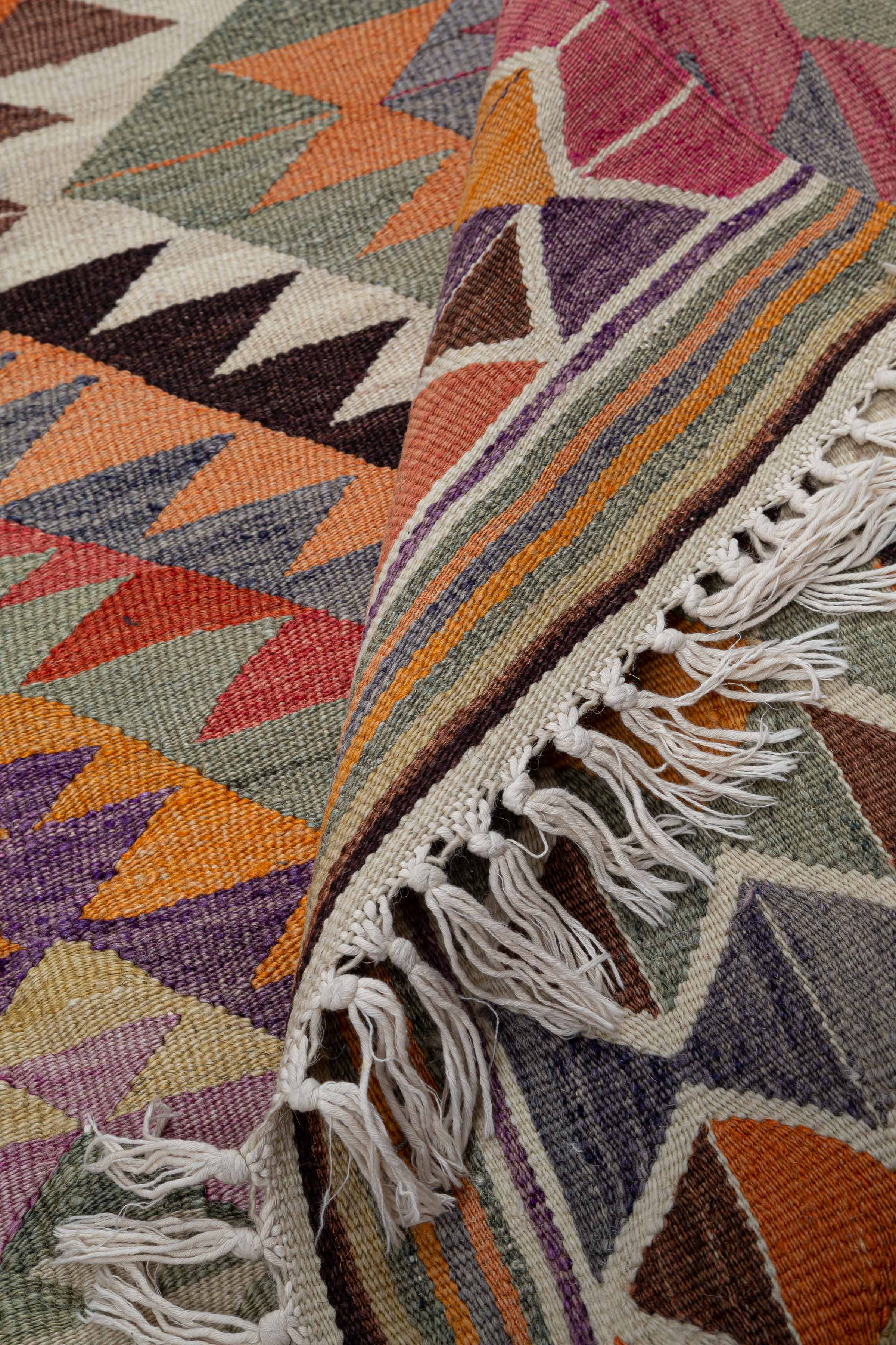 ACYIPAYAM Vintage Kelim Teppich 224cm x 143cm - Wild Heart Free Soul