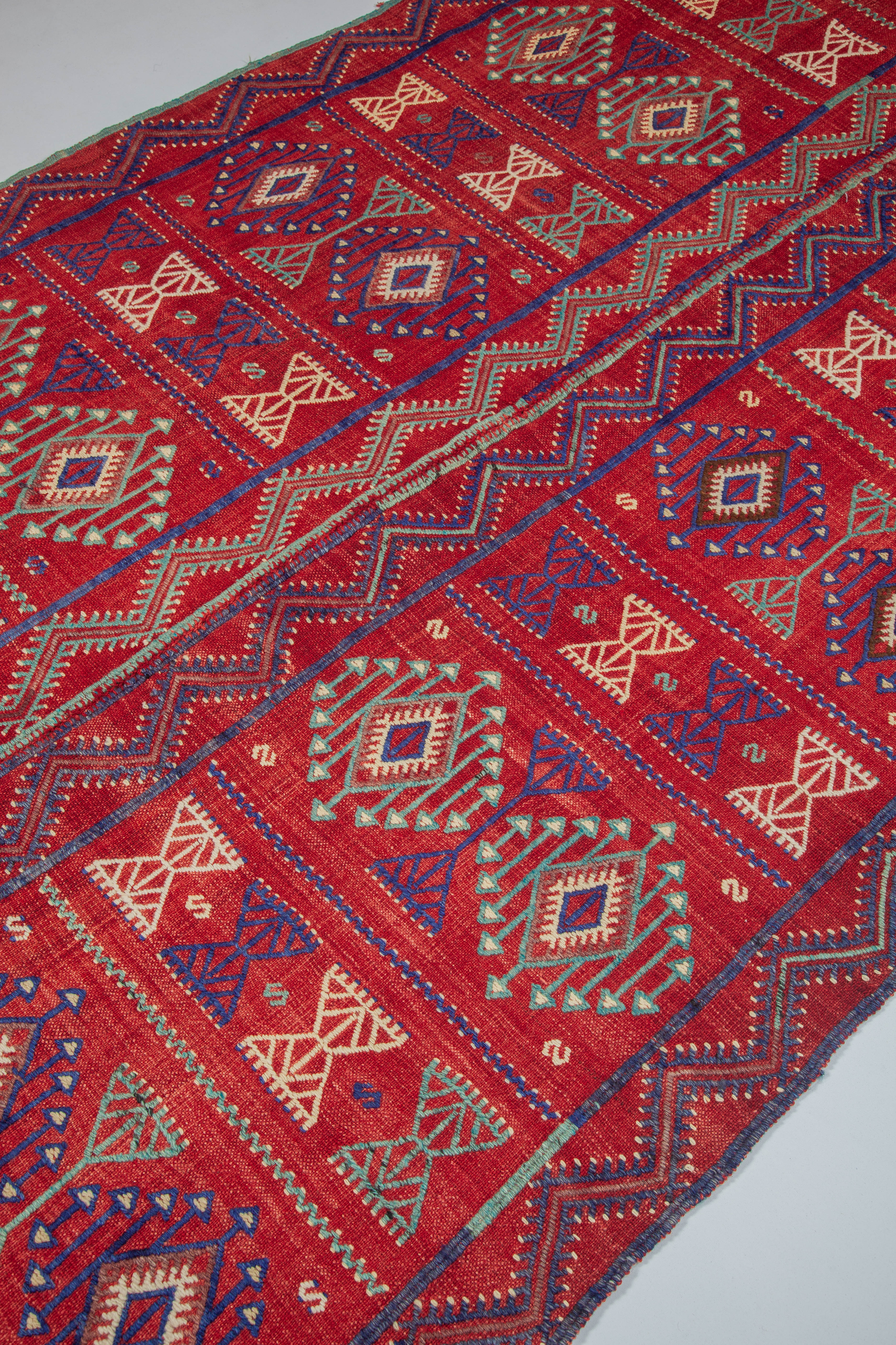 ADANA Vintage Cicim Kelim 263x153cm - Wild Heart Free Soul
