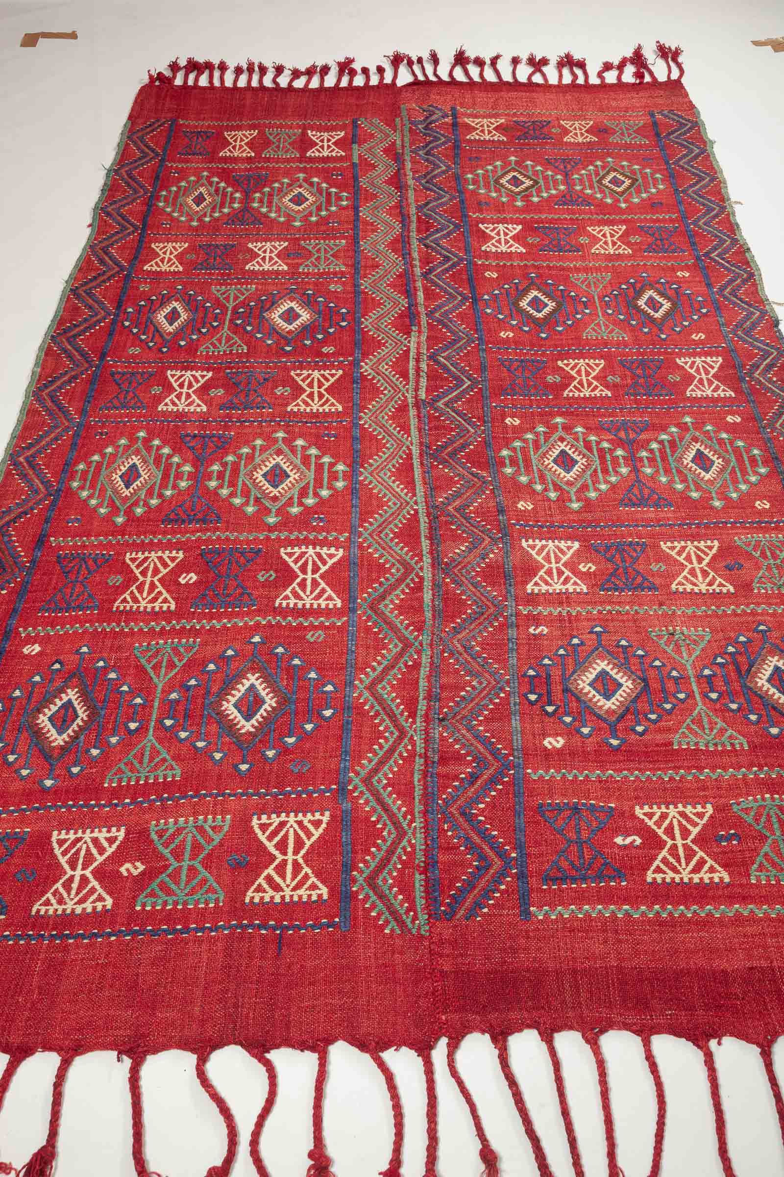 ADANA Vintage Cicim Kelim 263x153cm - Wild Heart Free Soul