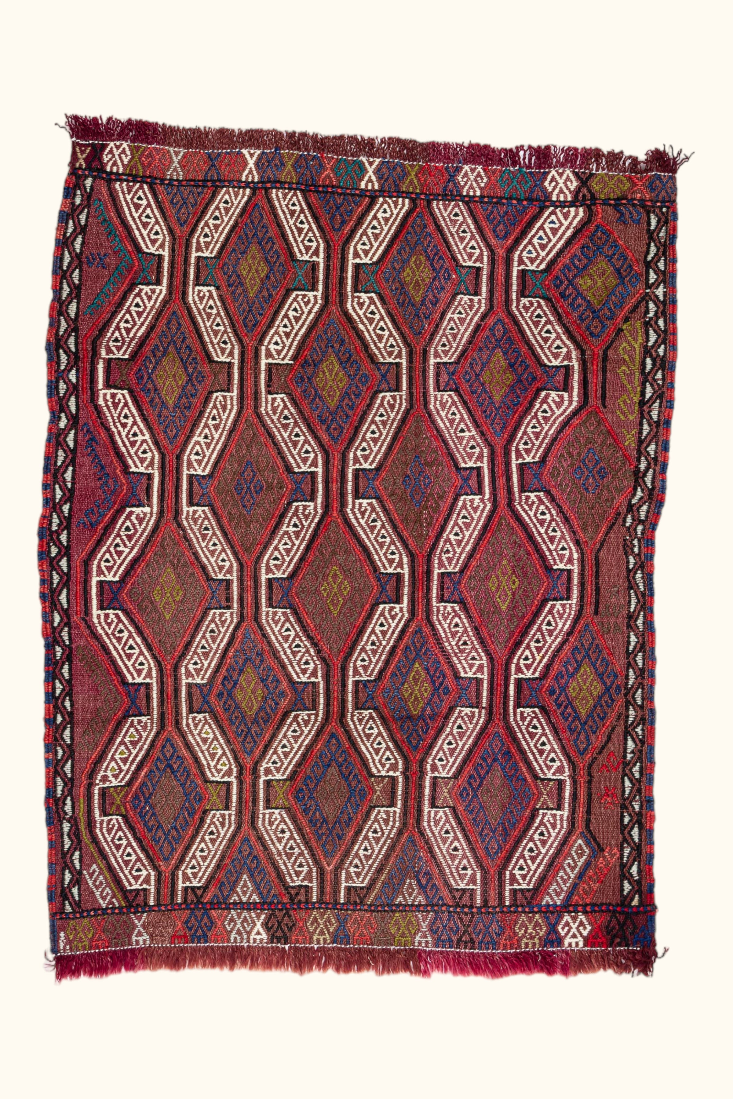 AFYON CICIM Vintage Kelim Teppich 114cm x 85cm - Wild Heart Free Soul