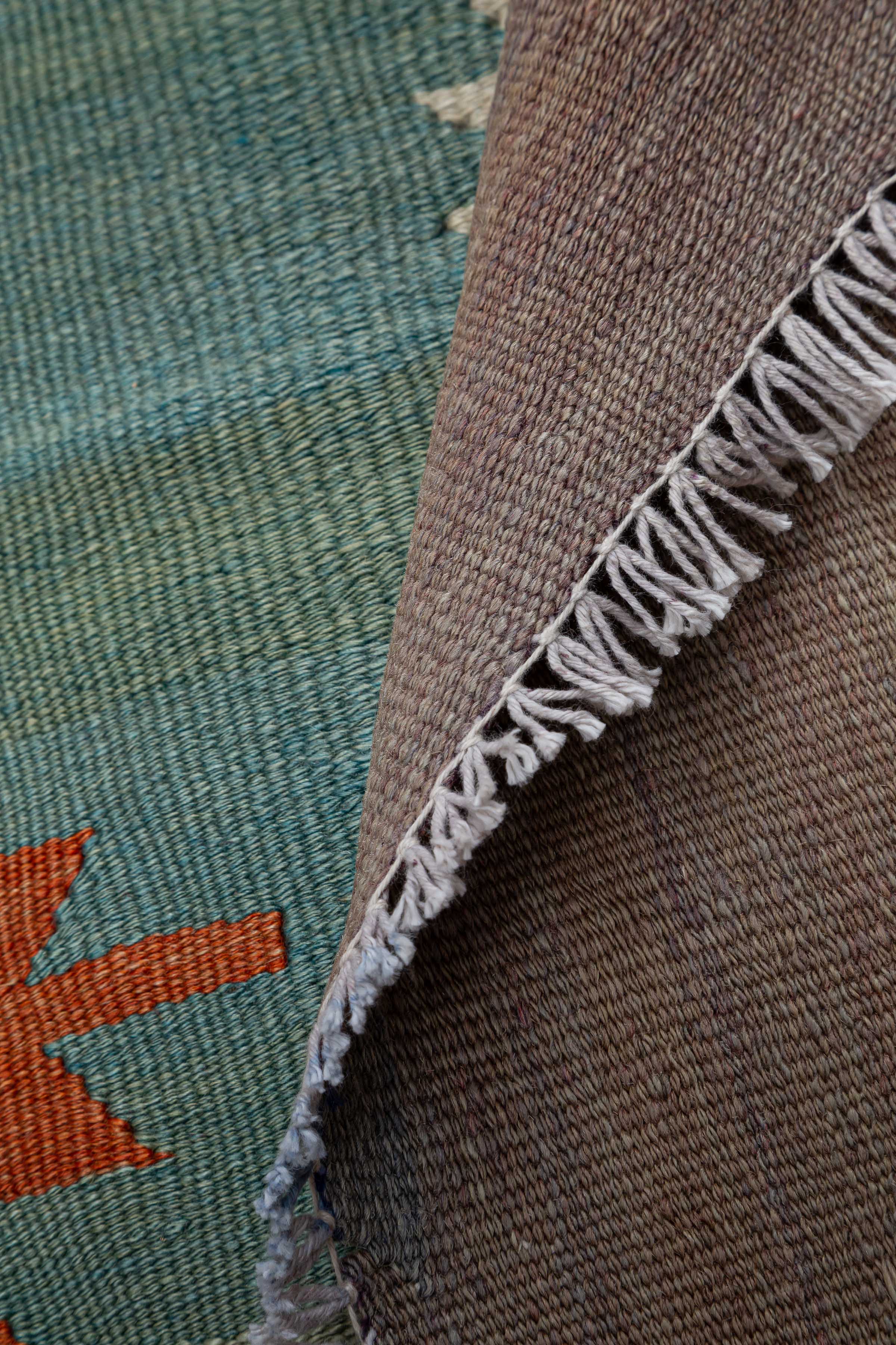 AFYON Vintage Kelim Teppich 186cm x 160cm - Wild Heart Free Soul