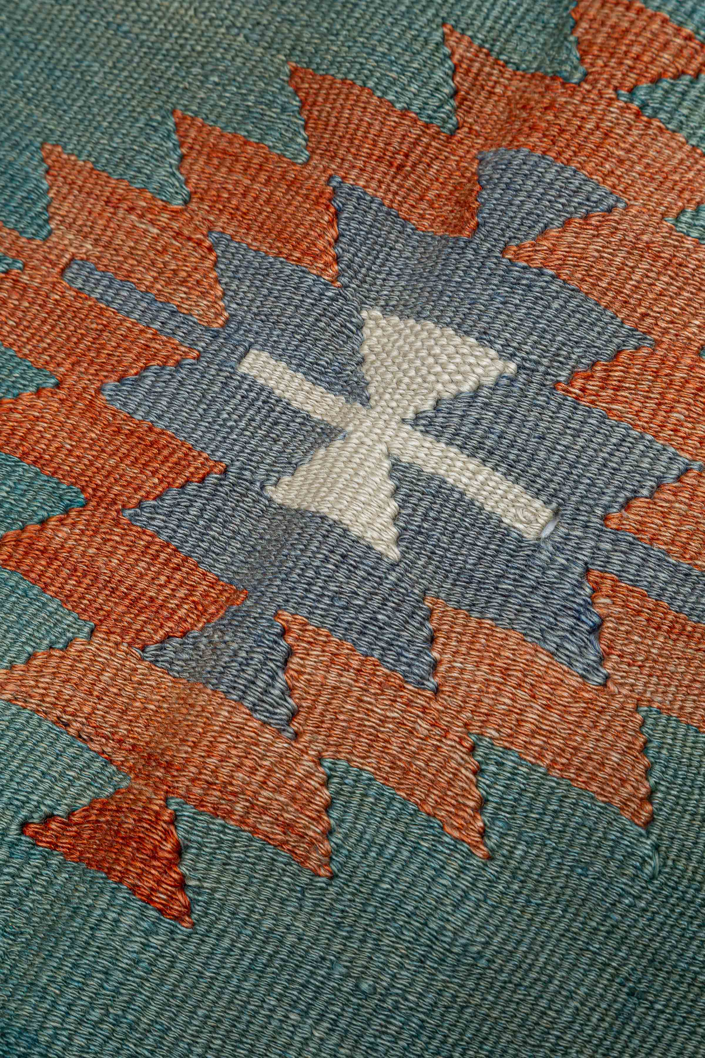 AFYON Vintage Kelim Teppich 186cm x 160cm - Wild Heart Free Soul