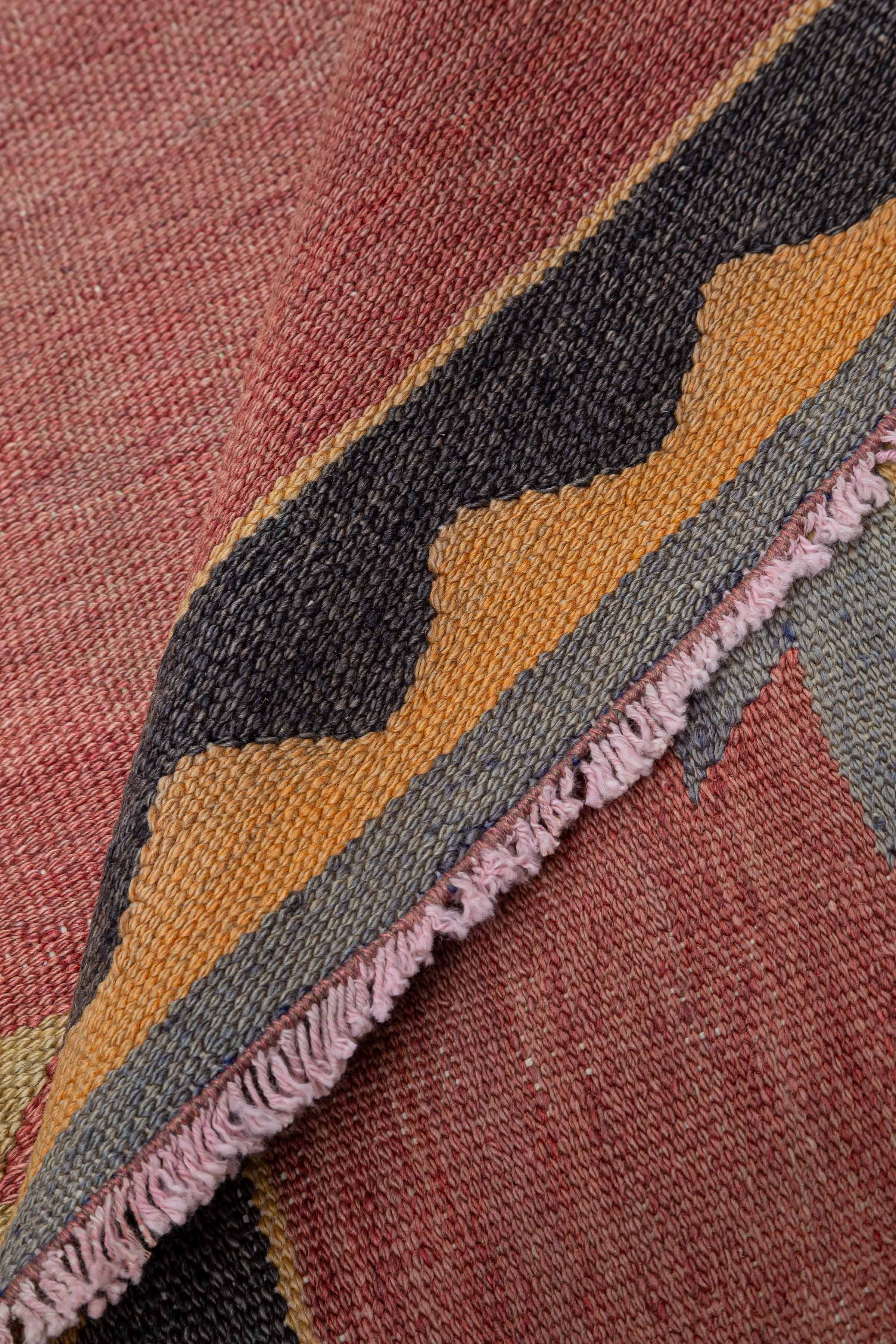 AFYON Vintage Kelim Teppich 255cm x 140cm - Wild Heart Free Soul