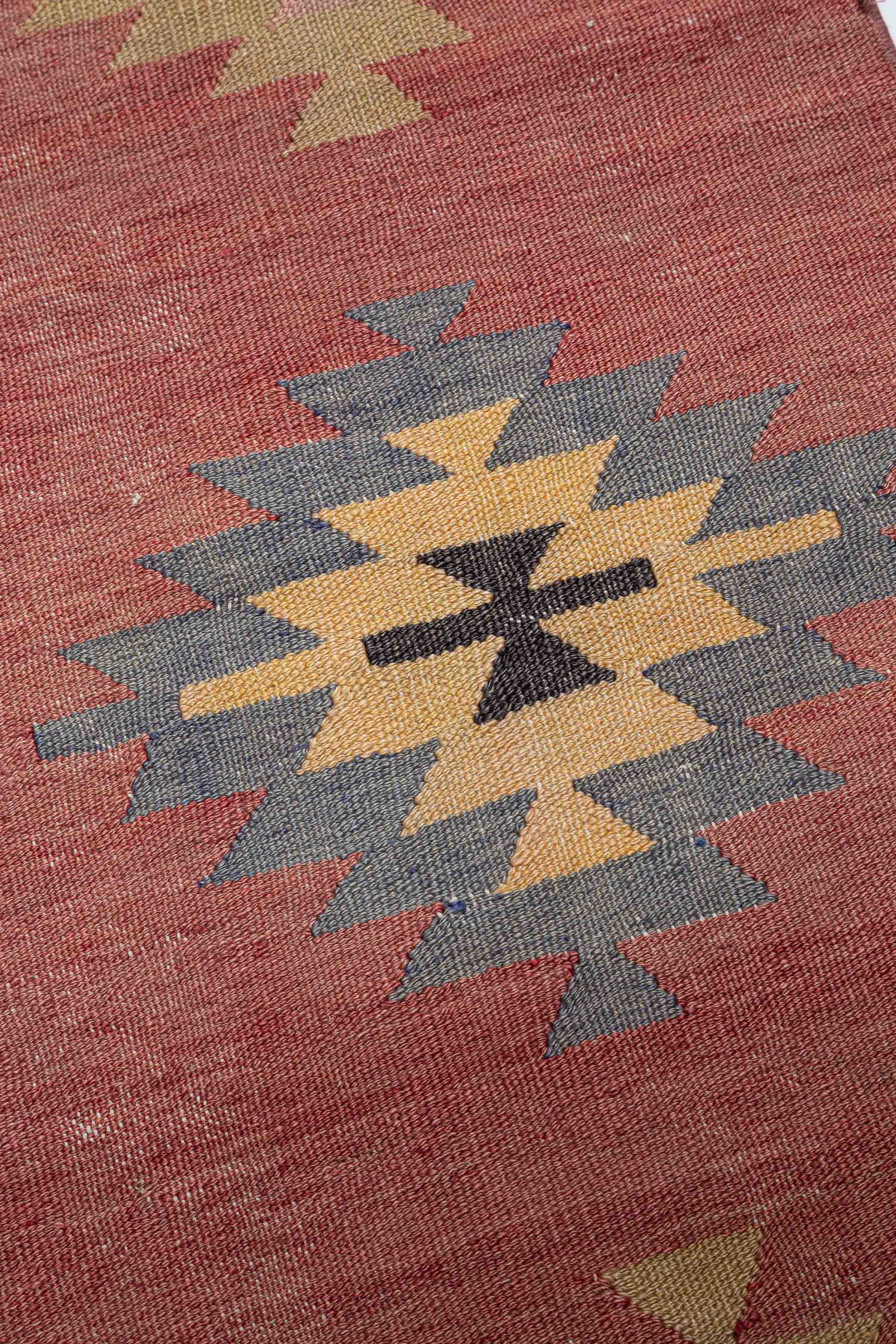 AFYON Vintage Kelim Teppich 255cm x 140cm - Wild Heart Free Soul